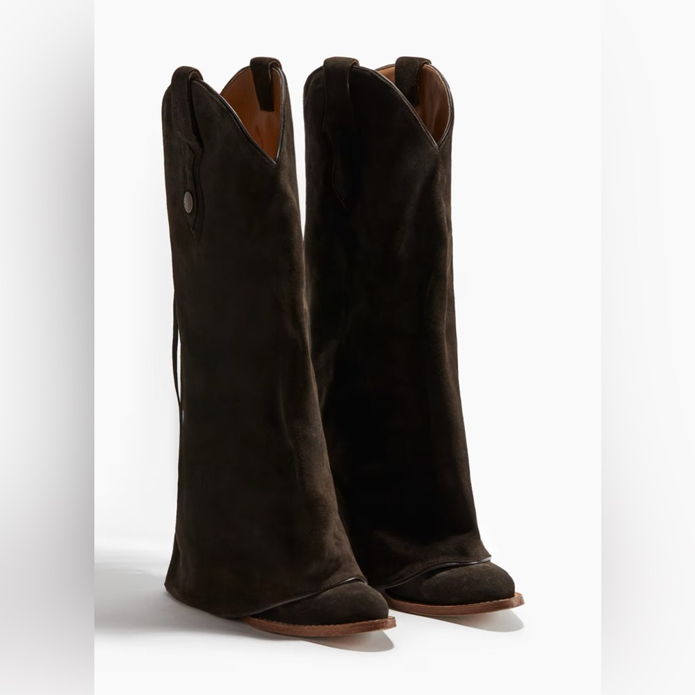Hm Lorena Saravia western inspired suede boots